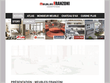 Tablet Screenshot of meubles-franzoni.com